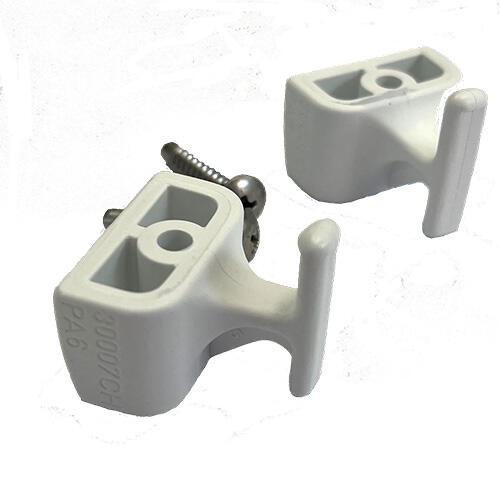R800/07BIS Ganci per Anta Bianchi kit 2 pz
