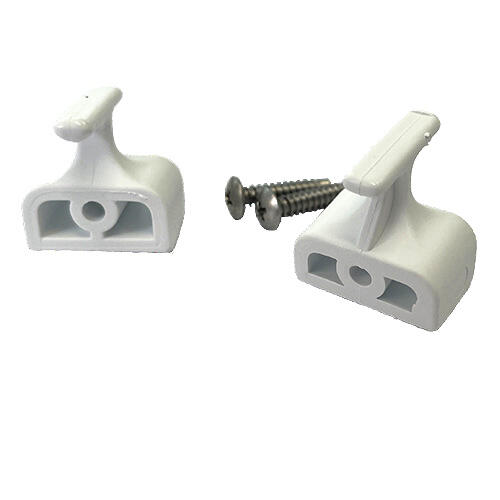 R800/07BIS Ganci per Anta Bianchi kit 2 pz