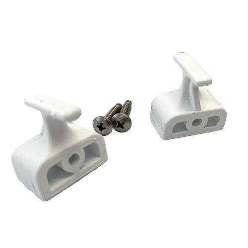 R800/07BIS Ganci per Anta Bianchi kit 2 pz