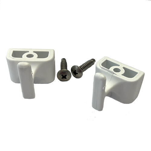 R800/07BIS Ganci per Anta Bianchi kit 2 pz