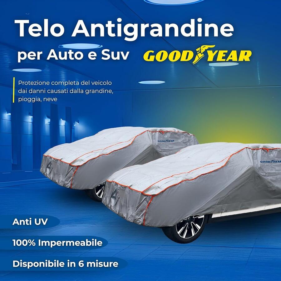 Goodyear telo copriauto antigrandine per auto 77478 Extra Large