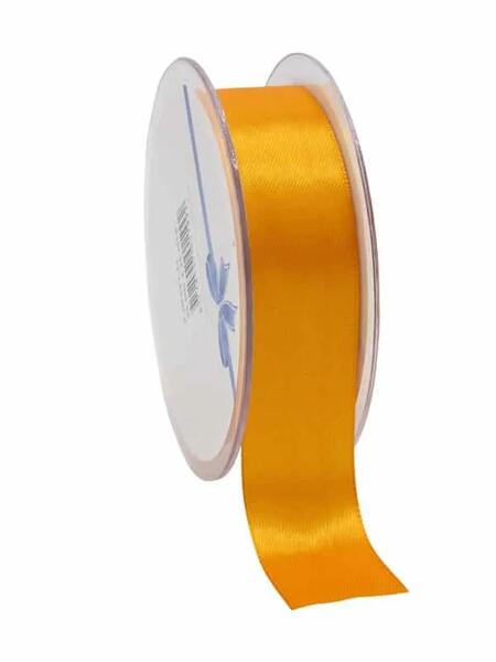 NASTRO DI RASO DOUBLE FACE - 25mm – ARANCIO BRILLANTE