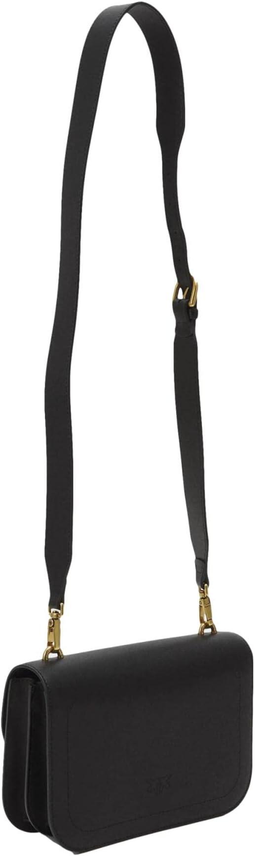 Borsa Pinko Love Bell Classic FL , colore nero , inserti Gold