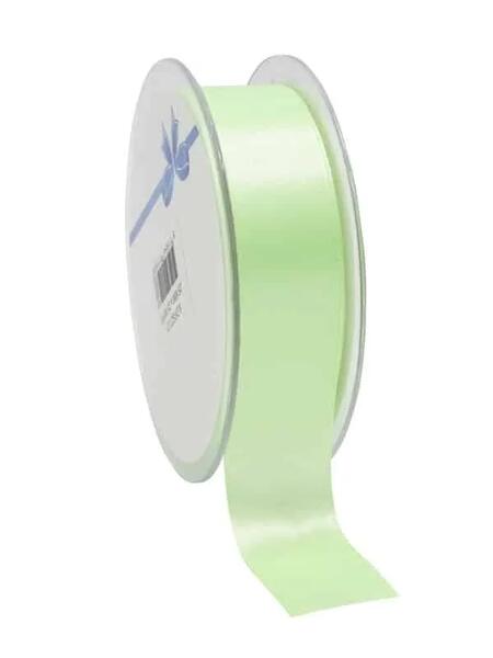 NASTRO DI RASO DOUBLE FACE - 15mm – VERDE PASTELLO