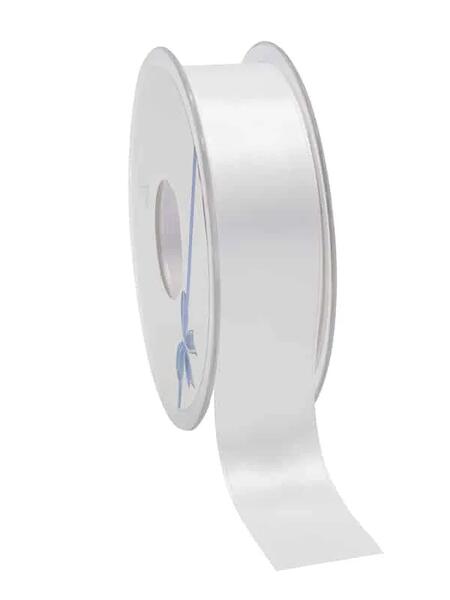 NASTRO DI RASO DOUBLE FACE - 6mm – BIANCO