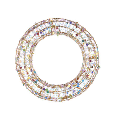 L'Oca Nera - Natale 2025 "Scintille Magiche" Corona con 10 led