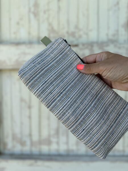 Pochette righe verdi