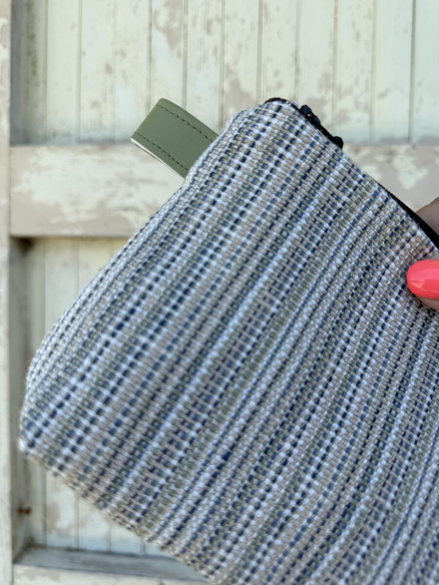 Pochette righe verdi
