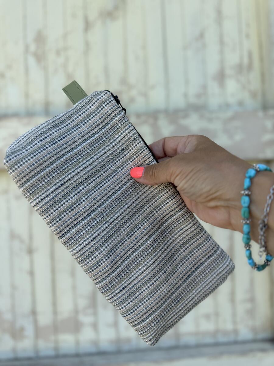 Pochette righe verdi