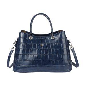 Borsa a Mano Classica Effetto Coccodrillo