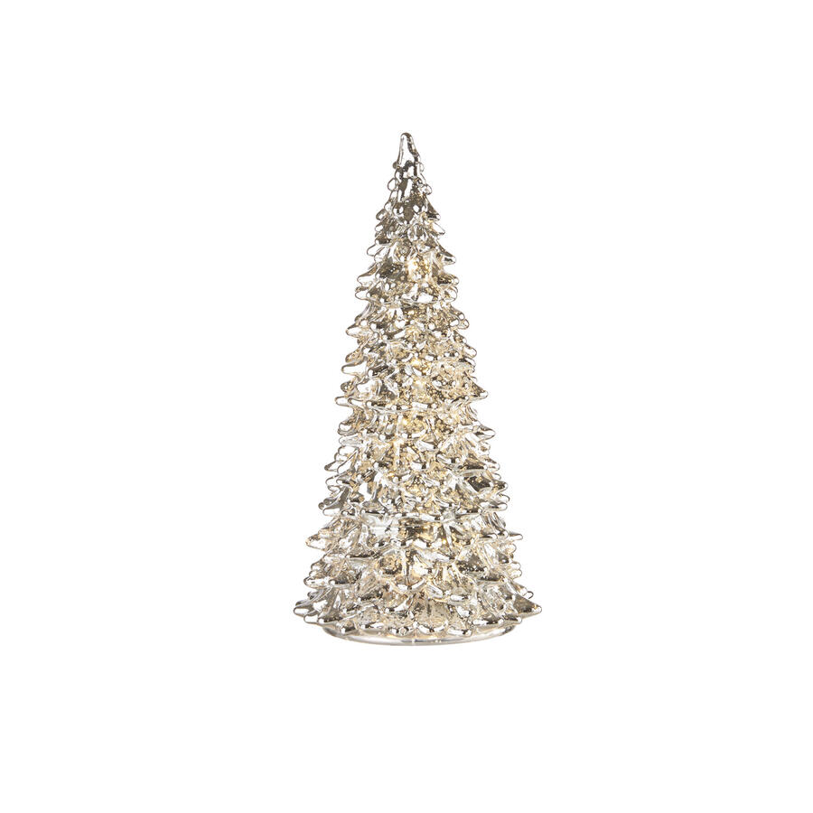 L'Oca Nera - Natale 2025 "Sentiero di Cristallo" Albero argento con led