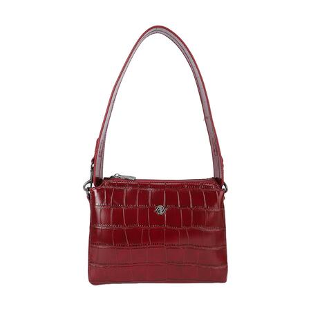 Mini Borsa a Tracolla Effetto Coccodrillo