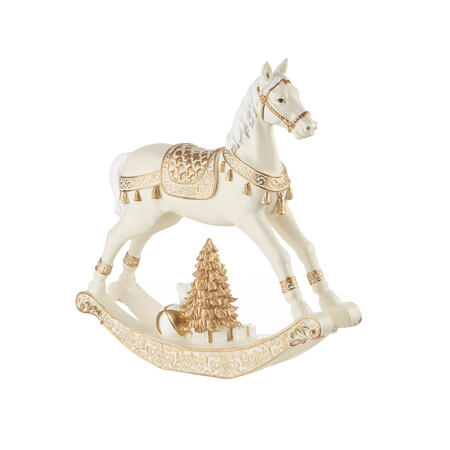 L'Oca Nera - Natale 2025 "Grand Noël" Cavallo a dondolo grande