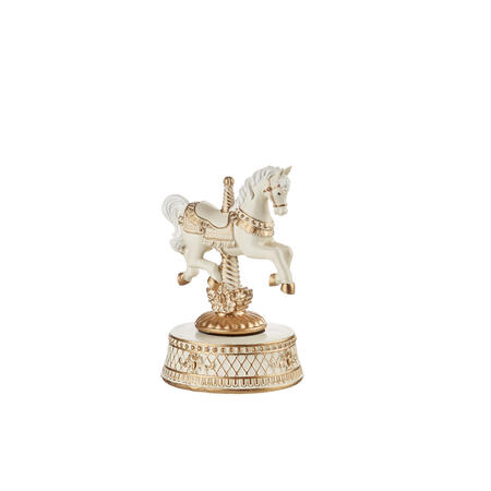 L'Oca Nera - Natale 2025 "Winter Carousel" Cavallo con carillon e movimento