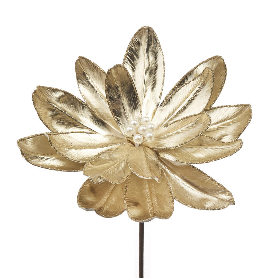 L'Oca Nera - Natale 2025 "Il giardino delle fate" Magnolia Oro