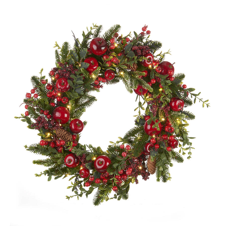 L'Oca Nera - Natale 2025 "Ghirlanda delle fate" Ghirlanda con mele 40 led