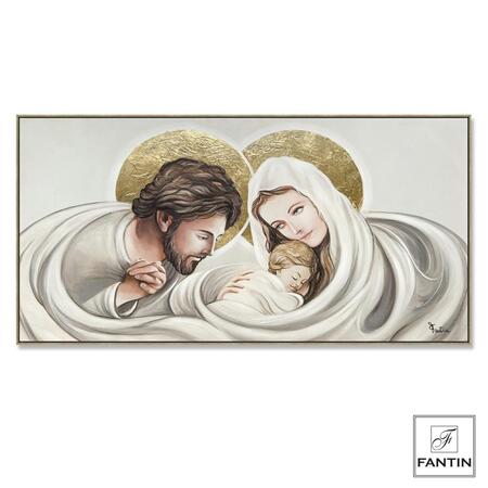 Fantin Argenti Quadro con cornice Sacra Famiglia cm. 140x70