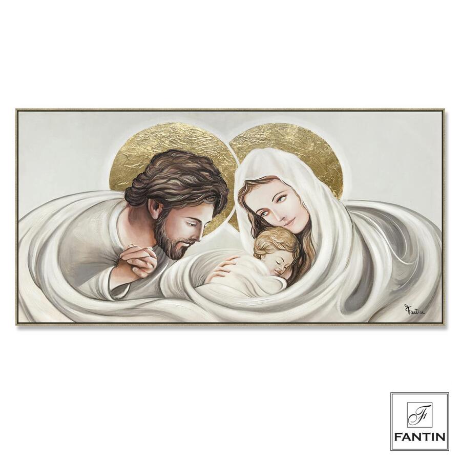 Fantin Argenti Quadro con cornice Sacra Famiglia cm. 140x70