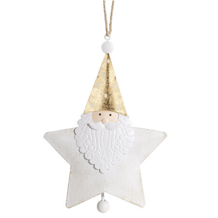 L'Oca Nera - Natale 2025 "Winterland" Pendente Stella Babbo Natale grande