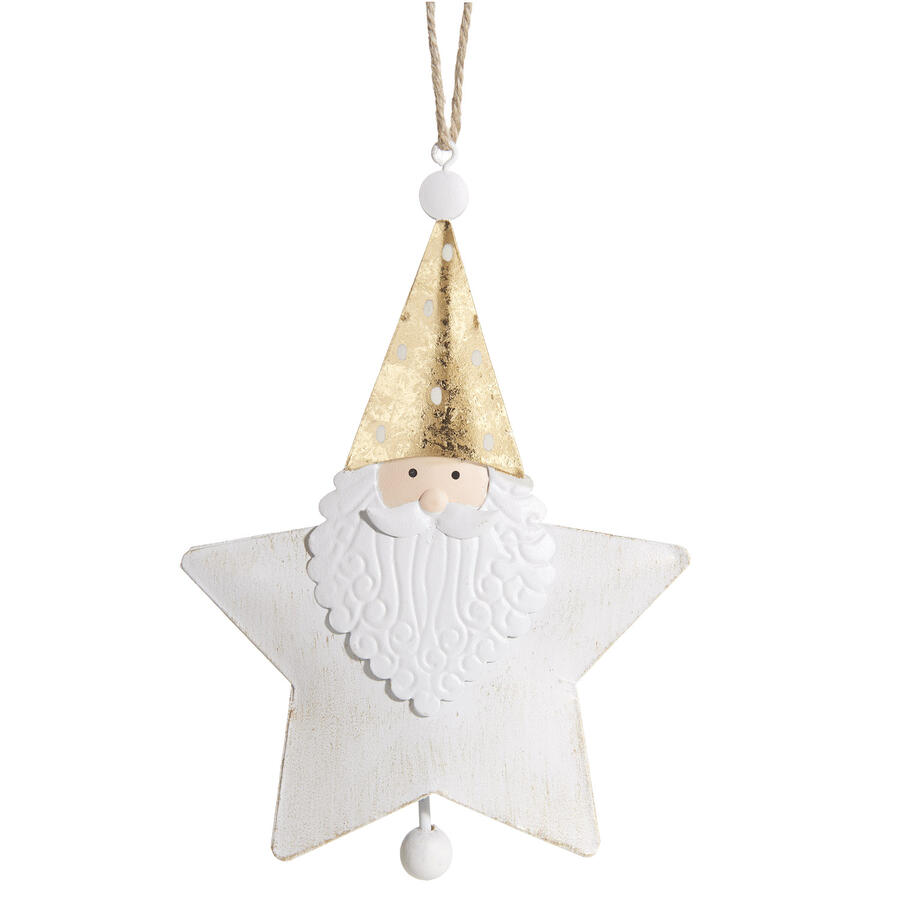 L'Oca Nera - Natale 2025 "Winterland" Pendente Stella Babbo Natale grande