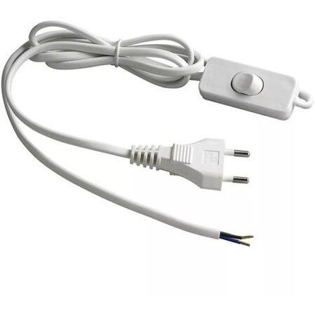 Cavo Elettrico con Interruttore in PVC Bianco