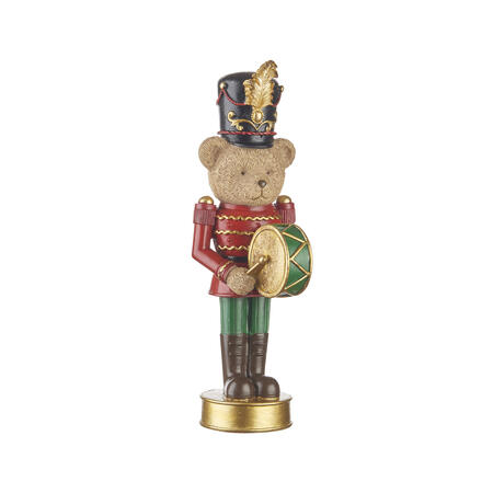 L'Oca Nera - Natale 2025 "Teddy Bear Orchestra" Orsetto piccolo con tamburo