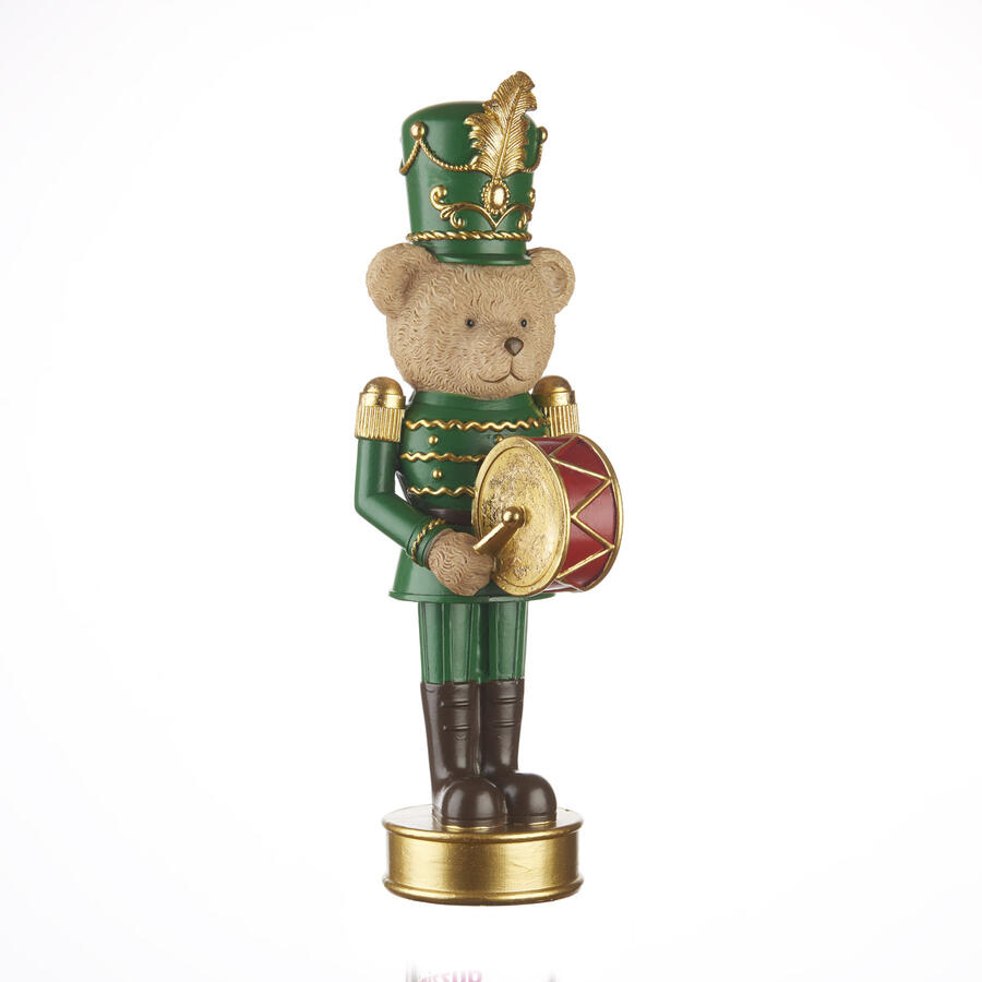 L'Oca Nera - Natale 2025 "Teddy Bear Orchestra" Orsetto grande con tamburo