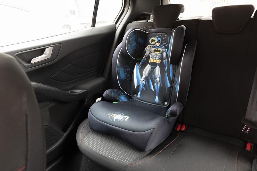 Seggiolino auto bimbi i-size 100-150cm gruppo 2/3 (15-36kg)con cintura a tre punti Batman