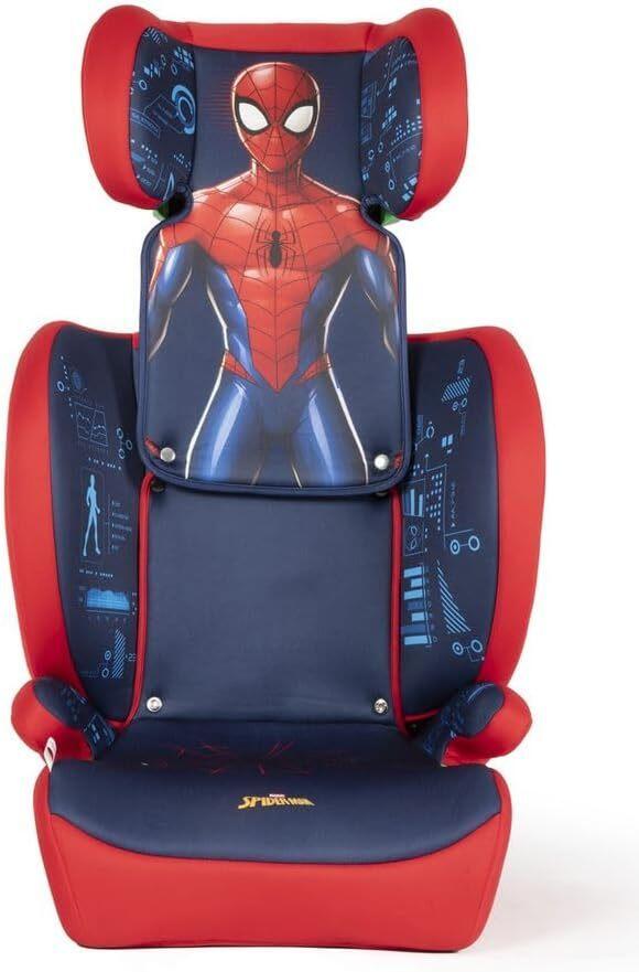 Seggiolino auto bimbi i-size 100-150cm (15-36kg) gruppo2/3 con cintura a tre punti Spiderman