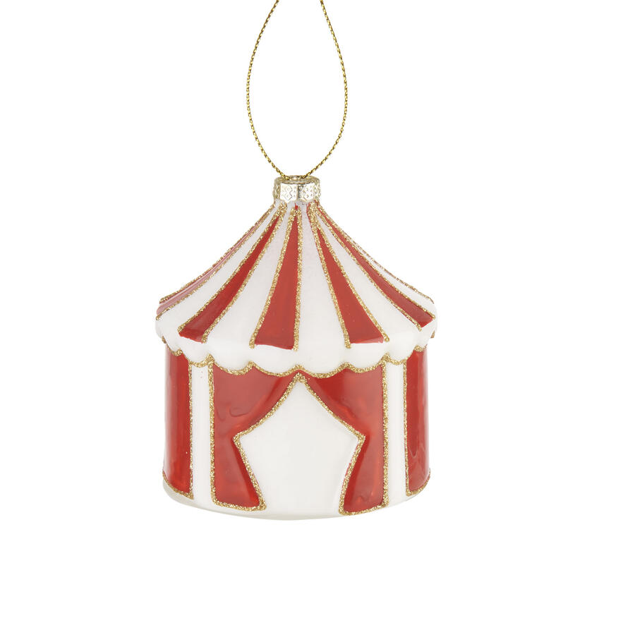 L'Oca Nera - Natale 2025 "Christmas Circus" Set 6 palle circo da appendere