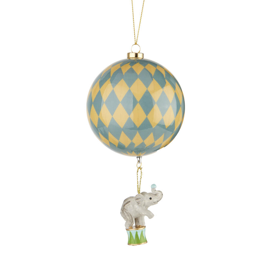 L'Oca Nera - Natale 2025 "Christmas Circus" Set 6 palle circo da appendere
