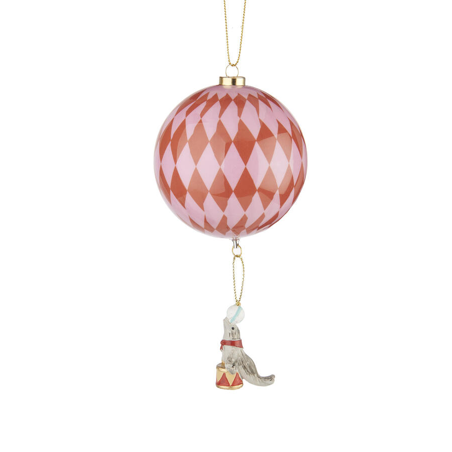 L'Oca Nera - Natale 2025 "Christmas Circus" Set 6 palle circo da appendere