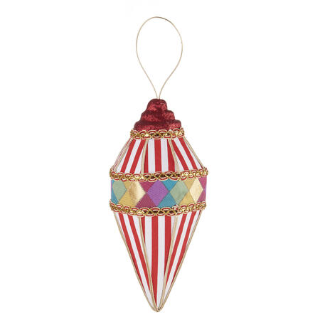 L'Oca Nera - Natale 2025 "Merry Circus" decorazione d'appendere Cono fascia Multicolor