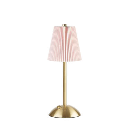 L'Oca Nera - Natale 2025 "Romantica Atmosfera" Lampada da tavolo led, usb, Rosa