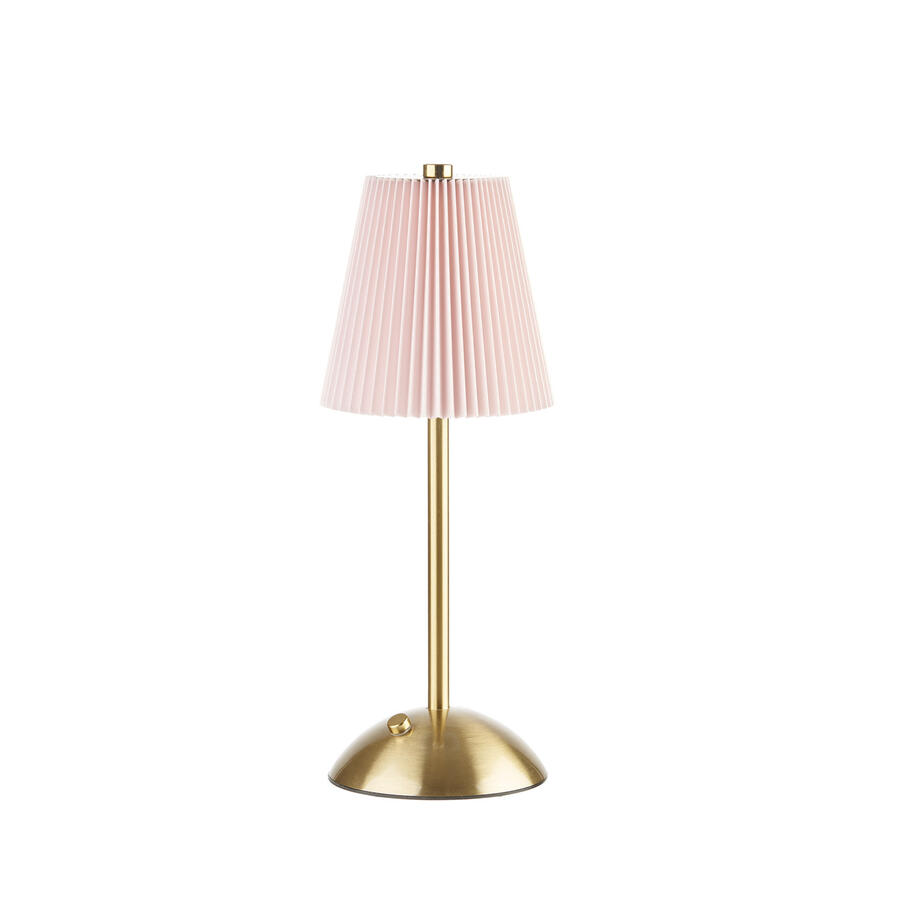 L'Oca Nera - Natale 2025 "Romantica Atmosfera" Lampada da tavolo led, usb, Rosa