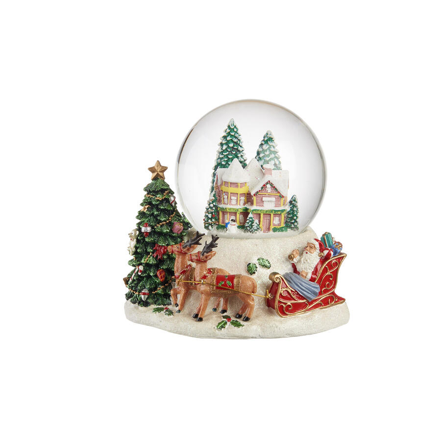 L'Oca Nera - Natale 2025 "Musica d'Inverno" Boule de neige Villaggio con carillon