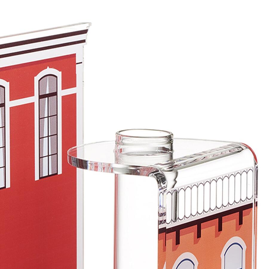 Linee Recanati - Vaso Blooming City Lisbona Rosso