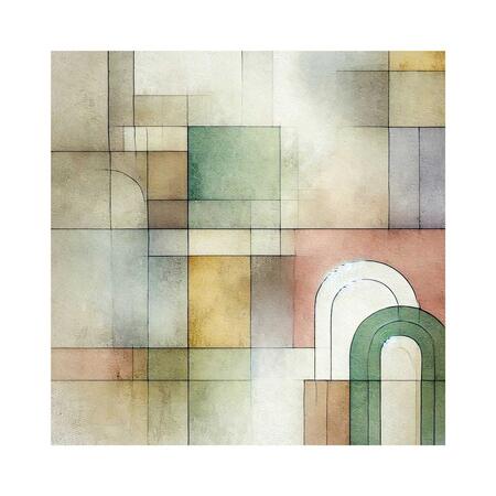 Linee Recanati - MINI Quadro in tela 20x20 cm Metacubica UNO