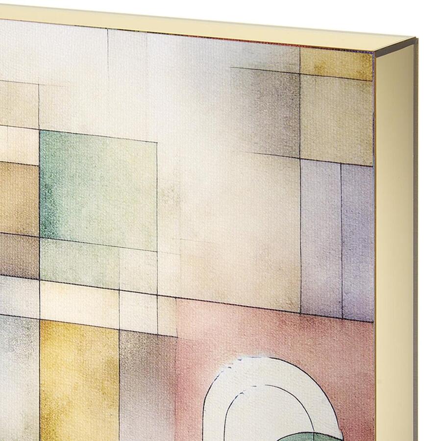 Linee Recanati - MINI Quadro in tela 20x20 cm Metacubica UNO