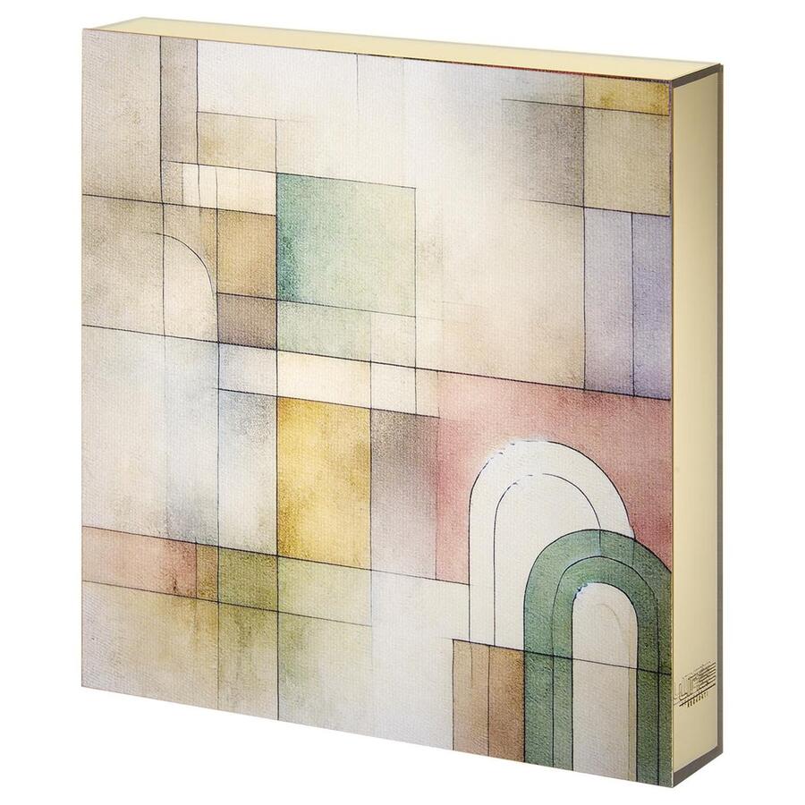 Linee Recanati - MINI Quadro in tela 20x20 cm Metacubica UNO