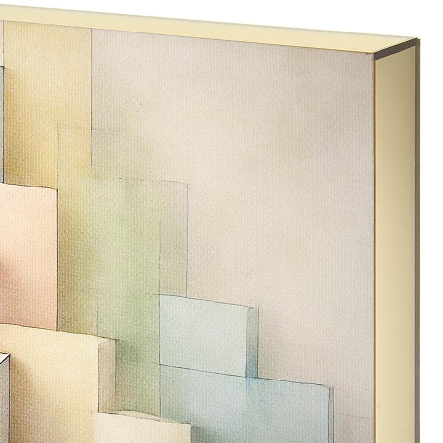 Linee Recanati - MINI Quadro in tela 20x20 cm Metacubica CINQUE