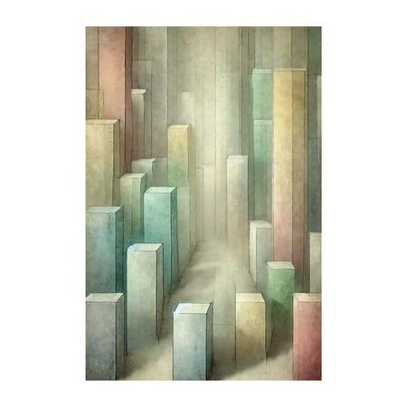 Linee Recanati - Quadro in tela 60x90 cm Metacubica QUATTRO