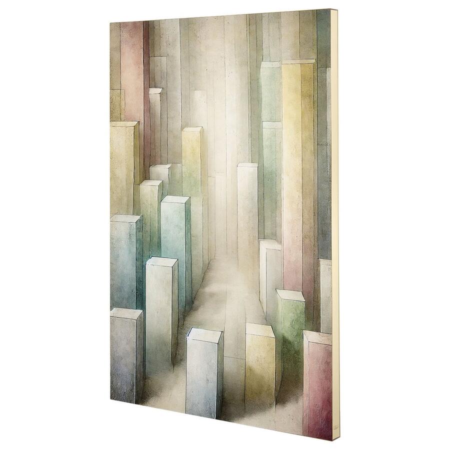 Linee Recanati - Quadro in tela 60x90 cm Metacubica QUATTRO