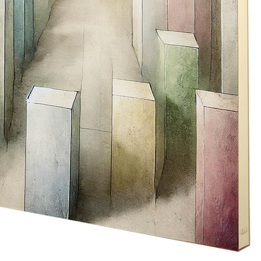 Linee Recanati - Quadro in tela 60x90 cm Metacubica QUATTRO