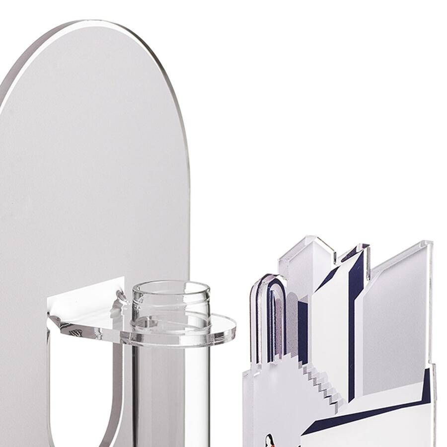 Linee recanati - Vaso Blooming City Santorini Grigio