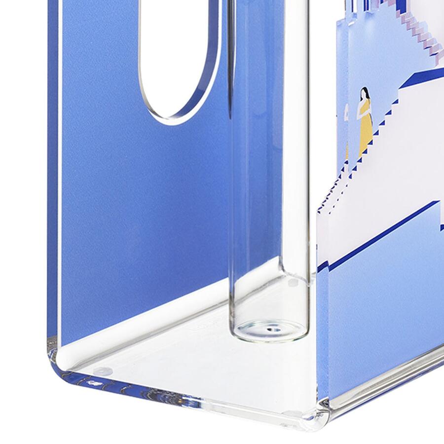 Linee recanati - Vaso Blooming City Santorini Azzurro