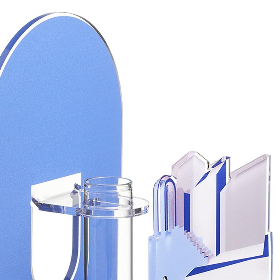 Linee recanati - Vaso Blooming City Santorini Azzurro