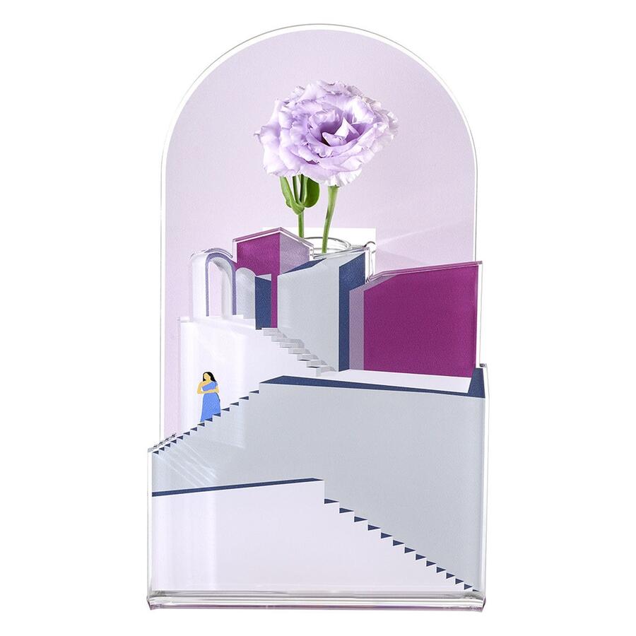 Linee recanati - Vaso Blooming City Santorini Lilla