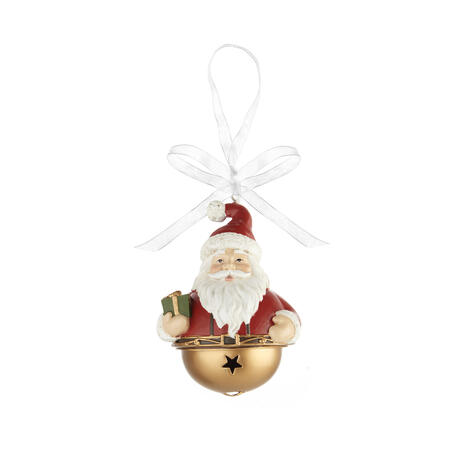 L'Oca Nera - Natale 2025 "Jingle Red" Pendente Babbo Natale