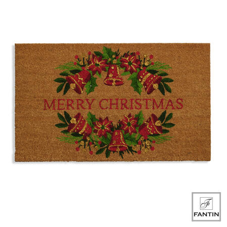 Fantin Argenti - Natale 2025 Zerbino Ghirlanda Merry Christmas 45x75
